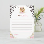 Geburtsdatum Kapsel-Merkkarte der Kuh Dankeskarte (Stehend Vorderseite)