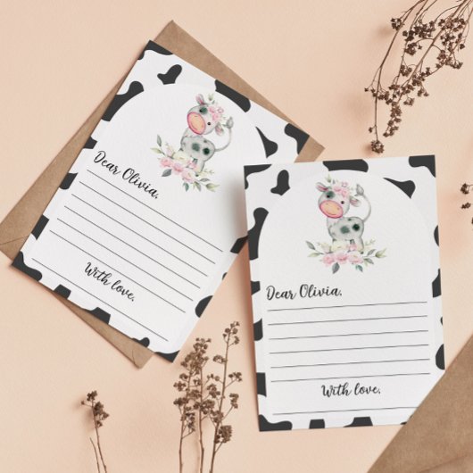 Geburtsdatum Kapsel-Merkkarte der Kuh Dankeskarte