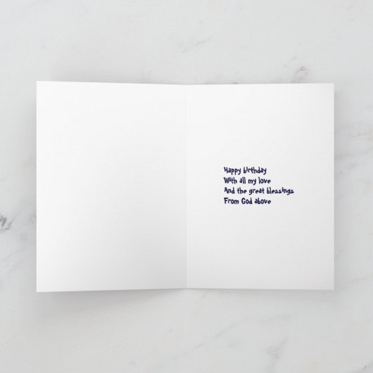 Geburtsdatum Karte (Innenseite)