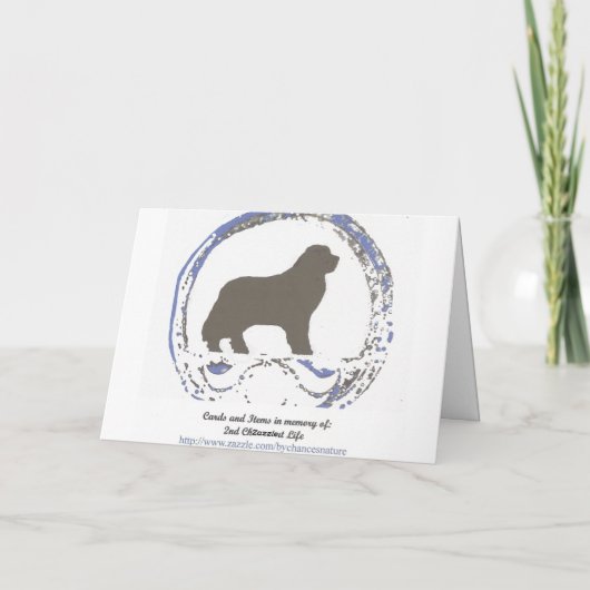 Geburtsdatum-Karte Neufundland-Hunde Humor Karte (Rückseite)