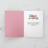 Geburtsdatum Labradoodle Dog Doodle Karte (Innenseite)