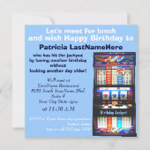 Geburtsdatum Mittagsschlauch Einladung (Vorderseite)