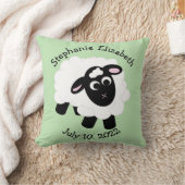 Geburtsdatum Niedlicher Cartoon Schafspilze Kissen (Decke)