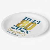 Geburtsdatum Pappteller (Schrägansicht)