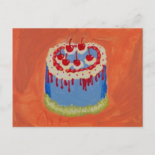 Geburtsdatum Postkarte (Vorderseite)