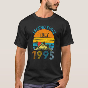 Geburtsdatum Seit Juli 1995 Vintag 27 Ye T-Shirt