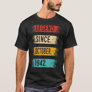 Geburtsdatum Seit Oktober 1942 80 Jahre T-Shirt