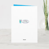 Geburtsdatum Sis, Hummingbird & Blume Card Karte (Rückseite)