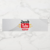 Geburtsdatum Tube Wasser Flaschen Etiketten (Einzelnes Label)