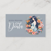 Geburtsdatum und Postpartum Doula Foto QR Code Visitenkarte (Vorderseite)