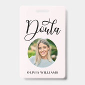 Geburtsdatum und Postpartum Foto Doula Ausweis (Front)