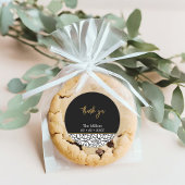 Geburtsdatum: Vielen Dank Runder Aufkleber