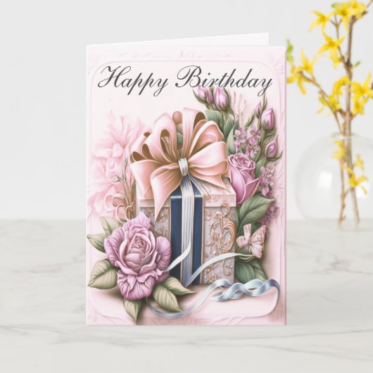 Geburtsday Custom Message Card Karte (Gelbe Blume)
