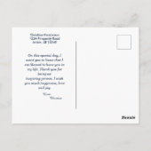 Geburtsday Foto Custom Postcard Postkarte (Rückseite)