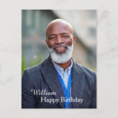 Geburtsday Foto Custom Postcard Postkarte (Vorderseite)