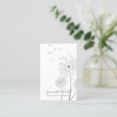 Geburtsdoula oder Midfrau Blumenrabatt Platz Visitenkarte (Stehend Vorderseite)