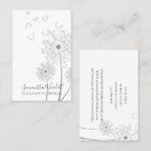 Geburtsdoula oder Midfrau Blumenrabatt Platz Visitenkarte (Vorne/Hinten)