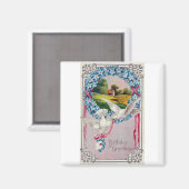 Geburtsdoves Poststatisch 1910 Magnet (Vorderseite/Rückseite)