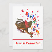 Geburtsdrache Einladung (Vorderseite)