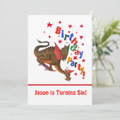 Geburtsdrache Einladung (Stehend Vorderseite)