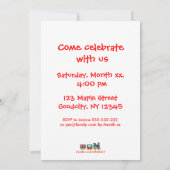 Geburtsdrache Einladung (Rückseite)