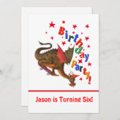 Geburtsdrache Einladung (Vorne/Hinten)