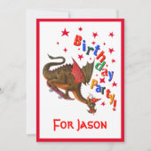 Geburtsdrache Einladung (Vorderseite)