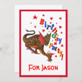 Geburtsdrache Einladung (Vorne/Hinten)