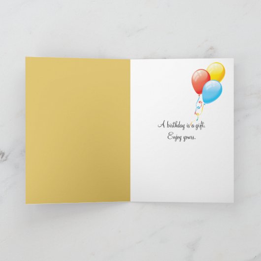 Geburtsduckeln mit Sonnenblume Karte (Innenseite)