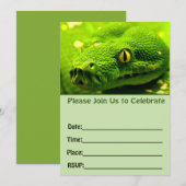 Geburtseinladung zur Schlange ausfüllen Einladung (Vorne/Hinten)