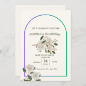 Geburtseinladungskarte der Mutter Einladung (Vorne/Hinten)