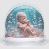 Geburtserklärung Snow Globe Schneekugeln (Vorderseite)