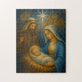 Geburtsfenstermosaik | Heilige Familie  Puzzle
