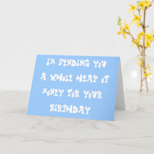 Geburtsgeld Karte (Gelbe Blume)