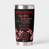 GEBURTSGESCHENK FÜR MAMA, VATER, SCHWESTER, SOHN, THERMOBECHER (Rückseite)