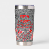 GEBURTSGESCHENK FÜR MAMA, VATER, SCHWESTER, SOHN, THERMOBECHER (Rückseite)