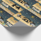 Geburtsgeschichte 3D Geschenkpapier (Ecke)