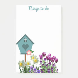 Geburtshaus im Blumengarten Dinge zu tun Post-it Klebezettel