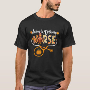 Geburtshelfer Krankenschwester Truthahn Stethoskop T-Shirt