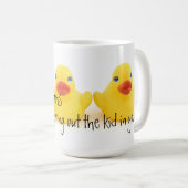 Geburtshelfer und gelbe Gummienten Kaffeetasse (VorderseiteRechts)