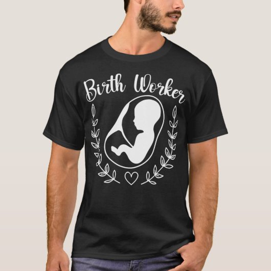 Geburtshelferin Doula Geburtscoach Begleitung Schw T-Shirt (Vorderseite)