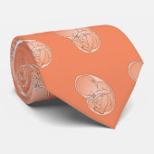 Geburtshelferkrawatte mit Babymotiv Krawatte (Gerollt)