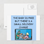 Geburtsherz Postkarte (Vorne/Hinten)