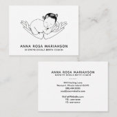 *~* Geburtshilfe Hebamme Schwangerschaft Doula Nan Visitenkarte (Vorne/Hinten)