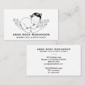 *~* Geburtshilfe Hebamme Schwangerschaft Doula Nan Visitenkarte (Vorne/Hinten)