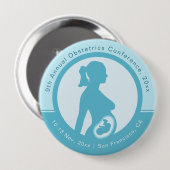Geburtshilfe und Gynäkologie Button (Vorne & Hinten)