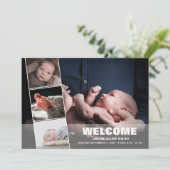 Geburtshilfeaktion|Vier Fotos Ankündigung (Stehend Vorderseite)