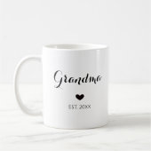 Geburtshinweis Geschenk Großeltern Liebe Herz Kaffeetasse (Links)
