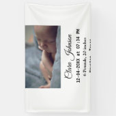 Geburtshinweise fügen Datumsplattdaten hinzu Banner (Vertikal)