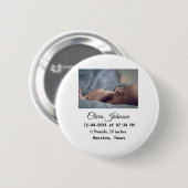 Geburtshinweise fügen Datumsplattdaten hinzu Button (Vorne & Hinten)